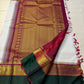 Ivory Malligai — Pure Silk Kanchipuram Saree
Ivory body with multi-color paisley buttas and gold zari diamond border
Arakku pallu with floral zari weave | Silk Mark Certified | Ships in Two Weeks | Free USA