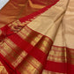Mahi ✨
Golden-Beige Diamond Zari Kanchipuram Silk
Vermilion Red Rettapet Border with Elephant & Peacock Motifs
Grand Gold Zari Brocade Pallu
Silk Mark Certified | Handloom Heirloom