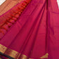 Vairaoosi Kili – Pink ✨
Pure Silk Kanchipuram Saree
with Delicate Parrot Motifs 🕊️
Vanki Neli Zari Border 🌿 with peacock and paisley motifs 
& Opulent Brocade Pallu ✨