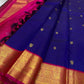 💜 

Vadamalli Deep – Royal Blue & Rani Pink Kanchipuram

✨ Pure Silk | Silk Mark Certified | Handloom Kanjivaram ✨

🐘🦚 elephant –Mayil Zari Border | Temple Motifs

🌸 Scattered Gold Buttas on Vadamalli Blue Body

🚚 Ships in 2 Weeks , Free shipping