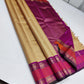 Gold Rose – Pure Kanchipuram Silk Saree
Golden Body with Subtle Self-Texture ✨
Rani-Pink Rettapet Border with Gold Zari
Grand Rani-Pink Brocade Pallu with Traditional Motifs

Silk Mark Certified, delivery in 2 weeks