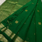 Small Border Pachai | Pure Kanchipuram Silk Saree
Temple green elegance with petite zari buttas & fine korvai border ✨
Silk Mark Certified • Free USA Shipping • Ships in Two Weeks