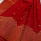 Scarlet Splendor – Pure Kanchipuram Silk Saree
Bridal-Red Body with Petite Gold Zari Buttas ✨
Regal Animal-Panel Border with Intricate Detailing
Grand Red–Gold Brocade Pallu with Lattice Jaal

Silk Mark Certified, delivery in 2 weeks