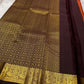 Shringaram – Rust Orange — Pure Silk Kanchipuram
Rust-orange body with gold coin & paisley buttas ✨
Deep coffee-brown korvai borders with peacock zari 🦚
Rich brocade pallu • Silk Mark Certified • Ships in Two Weeks • Free USA Shipping 🚚