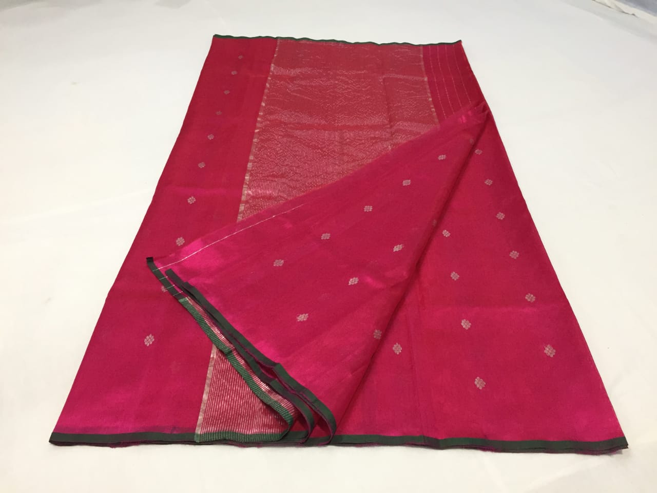 Pure silk Chanderi saree