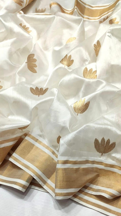 Pure silk Chanderi saree