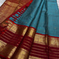 Janaki ✨
Rama Blue Pure Kanchipuram Silk Saree
With Vermilion Red Rettapet peacock Border
Gold Zari lines & beautiful Pallu
Silk Mark Certified | Handloom Heritage