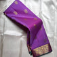 Amethyst Lustre Purple
Pure Kanchipuram Handloom Silk Saree
Golden Zari Peacocks • Heirloom Grandeur