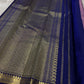 Anuragini: Lilac Mist Pure Silk Kanchipuram Saree with Dainty Gold Buttas
Deep Navy Contrast Temple Borders & grid  Zari  Pallu, Silk Mark Certified ✅
Free Shipping within USA | Ships in Two Weeks 🇺🇸