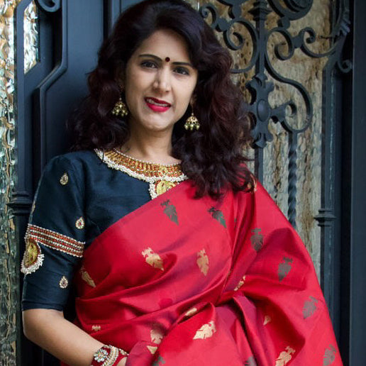 Idam Living saree shared by a client on Instagram