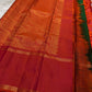 A Vermilion–Gold Celebration in Pure Kanchipuram Silk
Tradition, Splendour & Timeless South Indian Grandeur