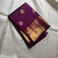 Aubergine Mayil Chakram — Pure Silk Kanchipuram Saree
Rich aubergine-purple body with golden mayil & chakram buttas ✨
Antique-gold zari borders & grand diamond-jaal pallu 🪔
Matching blouse with zari border included 💫
Silk Mark Certified • Free Shipping