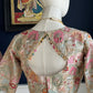 "Garden" collection pastel embroidered and crystal embellished blouse
