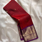 Kumkuma kokilam — Pure Kanchipuram Silk Saree
Kumkum red body with antique gold zari buttas & royal purple contrast border
Silk Mark Certified • Blouse Stitching Available ($30) • Free Shipping within USA • Ships in Two Weeks