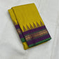 Ochre Turmeric Kattam

Pure Kanchipuram Silk Saree – Ochre Yellow Body with Fine Kattam Checks

Contrast Korvai Borders with Temple Serrations & Floral Zari

Grand Zari Brocade Pallu with Hand-Knotted Tassels

Silk Mark Certified ✅ |ships in 2 weeks