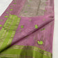 Pure Silk Chanderi Saree with Mayil Butta Motifs and Classic Gold Zari Border