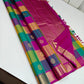 Navaratnam Paalum Palamum ✨ – Pure Kanchipuram Silk Saree
Multi-Color Kattam with Zari Mandala Buttas
Rani Magenta Korvai Border & Grand Zari Brocade Pallu
Contrast Rani Magenta Blouse with Matching Zari Border
Silk Mark Certified ✅ | Ships in 2 weeks