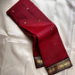 Ember ✨
Pure Kanchipuram Silk Saree in Ember Red & Coffee Brown
Ember-red body with delicate gold zari buttas
Rich coffee-brown elephant border with zari vines

Silk Mark Certified, delivery in 2 weeks