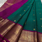 Peacock Green Pushpam – Pure Silk Kanchipuram Saree

 floral butta body with magenta contrast floral zari border

Grand woven zari pallu with traditional medallions & motifs

Silk Mark Certified | Free Shipping within USA

Ships in 1 Week | Fall & Pico