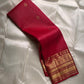 Kani ✨  Red lustrous body with delicate zigzag Zari lines Mulberry Silk Kanchipuram Saree with Intricate Zari Kamalam Buttas, Varisaipet Muthuseer & Annampet Floral Borders, Flowing Vines, Bavanji Border Deck, and Diamond Pet Pallu with Thilakam Motifs!