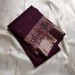 Vibha coffee Brown Pure Kanchipuram Silk Saree Blending the Grandeur of South Indian Weaving with Paithani-Inspired Floral Zari Borders and a Lustrous Rose Gold zari Pallu