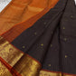Susheela ✨ – Coffee-Brown Oosi Kattam Kanchipuram Pure Silk Saree
Korvai Burnt-Orange Border with Majestic Peacock Zari Motifs
Intricate Zari-Weave Pallu with Traditional Patterns & Highlights
Contrast Burnt-Orange Blouse Fabric with Matching Zari Border
