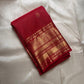 Kani ✨  Red lustrous body with delicate zigzag Zari lines Mulberry Silk Kanchipuram Saree with Intricate Zari Kamalam Buttas, Varisaipet Muthuseer & Annampet Floral Borders, Flowing Vines, Bavanji Border Deck, and Diamond Pet Pallu with Thilakam Motifs!