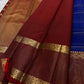 Sapphire Ruby Kattam – Pure Kanchipuram Silk Saree
sapphire blue body with gold kattam checks & buttas
Contrast ruby-red korvai borders with intricate gold zari weave
Grand ruby-red pallu with floral motifs
Silk Mark Certified | ships in 2 weeks