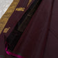 Lavanya– deep brown Handwoven Kanchipuram Silk Saree in Brown with Gold & Silver Zari, this deep brown Kanchipuram silk saree with intricate motifs in gold and silver zari, including Gandaberunda, parrots, elephants &lotuses as seen on Nita Ambani