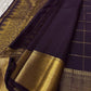 Midnight Plum Kattam Royale
Pure Kanchipuram Silk · Gold Zari Woven Grid
Temple Buttas + Majestic Zari Border Ensemble