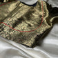 Banarasi pure silk  blouse - black