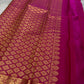 Mahima-Pink ✨ – Iconic Pink Pure Handwoven Kanchipuram Silk Saree with Baby Kamalam Buttas, Petite Muthu Seer & peacock  Floral Border, Grand Annam Zari Pallu, Bridal & Festival Ready, Silk Mark Certified, Blouse Stitching Available, Free Shipping within