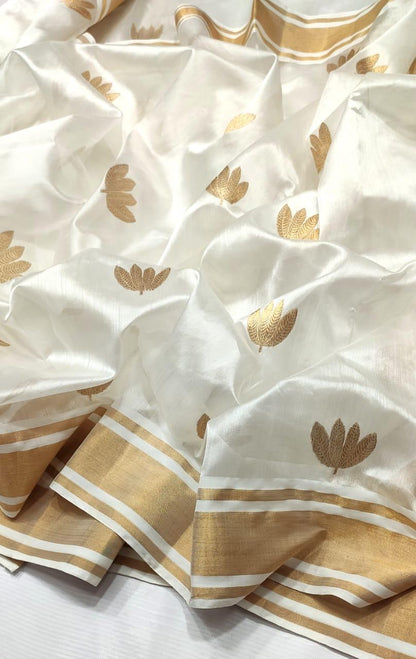 Pure silk Chanderi saree