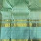 Sunlit Butter Yellow ✨ – Pure Kanchipuram Silk Saree in Butter Yellow & Sea Green with Gold Zari Temple Border & Grand Brocade Pallu – Silk Mark Certified, Fall & Pico Done, Blouse Stitching Available, ships in 2 weeks