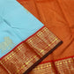 Kamadhenu — Pure Silk Kanchipuram
Sky-blue body with gold Kamadhenu motifs, fiery-orange pallu & ruby-red korvai borders ✨
Silk Mark Certified • Antique Zari Weave • Ships in Two Weeks • Free Shipping within USA