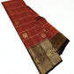 Pure Kanchipuram Silk Saree – Coral Red Checks with Gold Zari Buttas
Contrast Maroon Korvai Borders with Temple & Floral Motifs
Grand Zari Brocade Pallu
Silk Mark  | Fall & Pico Done | Blouse Stitching ($30) | ships in 2 weeks