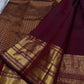 Kani- Brown   ✨ – Shimmery Brown Pure Mulberry Silk Kanchipuram Saree with Intricate Zari Kamalam Buttas, Varisaipet Muthuseer & Annampet Floral Borders, Flowing Vines, Bavanji Border Deck, and Diamond Pet Pallu with Thilakam Motifs  Silk Mark Certified