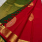 💎vermillion Bloom — Pure Kanchipuram Handloom Silk Saree

Deep vermillion Bloom • Emerald Pallu • Grand Gold Paisley Weave
Luxury heirloom silk with artisanal zari craftsmanship — Silk Mark Certified | Free Shipping Within USA | Ships in Two Weeks