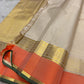 Ivory Saffron Zari Kattam | Pure Kanchipuram Silk ✨
Ivory body with zari kattam checks, gold buttas & saffron border 🍂
Silk Mark Certified • Free Shipping within USA • Ships in Two Weeks ✅