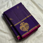 Vadamalli Gandaberunda Kattam — Pure Silk Kanchipuram Saree
Royal purple body with fine kattam checks & zari mankolam buttas, adorned with grand Gandaberunda borders and rich diamond brocade pallu with pink selvedge.
Silk Mark Certified ✅ | Fall & Pico