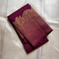 Lotus Glow — Pure Kanchipuram Silk Saree
Deep amethyst-purple with lotus buttas, peacock & elephant zari border
Silk Mark Certified ✅ | Free USA Shipping | Ships in Two Weeks ✅