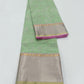 Anaya – Earthy Green Silk Chanderi Saree with Pink Contrast Border & Full Zari Pallu
A refreshing earthy green Silk Chanderi saree that drapes like a dream.
Adorned with fine gold and silver zari work across the body.