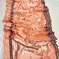 Peach Bloom – Pure Chanderi Silk Saree with Coffee Borders & Floral Resham Buttas | Tissue Pallu | Ships in Two Weeks