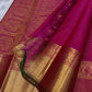 Raja Rangu Kattam: shot color  Rani Pink Pure Silk Kanchipuram with Gold Zari Checks and Temple Border
Silk Mark Certified for Quality Assurance, Enjoy Free Shipping within USA.
Ready to Ship in 1 Week
