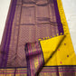 Kili Manjari — Pure Silk Kanchipuram
Haldi Yellow • Parrot & Coin silk thread Buttas • Plum Zari Border
Silk Mark Certified ✅ Free  Shipping ✅ Ships in 1 week ✅