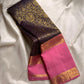 Chandra Pushpam – Rani Pink & Aubergine Pure Silk Kanchipuram ✨🌸

Contrast Aubergine Brocade Pallu with Golden Jaal 🌌

Yellow-Gold Zari Borders with Annam & Floral Motifs 🦚

Silk Mark Certified ✅ | Fall & Pico Done ✅

Free Shipping within USA 🚚 |