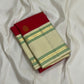 Yazhi Venpattu — Pure Silk Kanchipuram
Kumkum-red body with gold mankolam buttas & ivory korvai borders in mint-green lines ✨
Silk Mark Certified • Ships in Two Weeks • Free Shipping within USA
