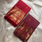 Kani ✨  Red lustrous body with delicate zigzag Zari lines Mulberry Silk Kanchipuram Saree with Intricate Zari Kamalam Buttas, Varisaipet Muthuseer & Annampet Floral Borders, Flowing Vines, Bavanji Border Deck, and Diamond Pet Pallu with Thilakam Motifs!