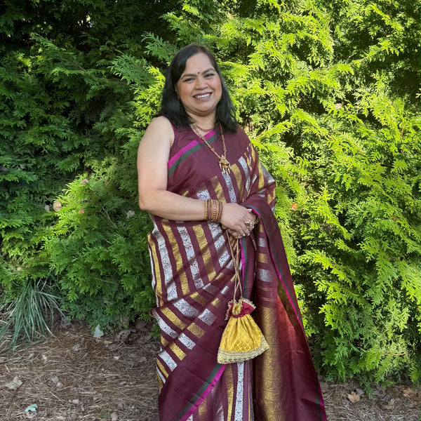Idam Living saree shared by a client on Instagram