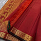 Red Vairaoosi Maan — Pure Silk Kanchipuram Saree
Vibrant crimson-red body in fine vaira oosi weave with gold maan (deer) motifs 🦌
Antique-gold zari borders, copper brocade pallu & dark selvedge detailing ✨
Silk Mark Certified • Free USA Shipping • Ships